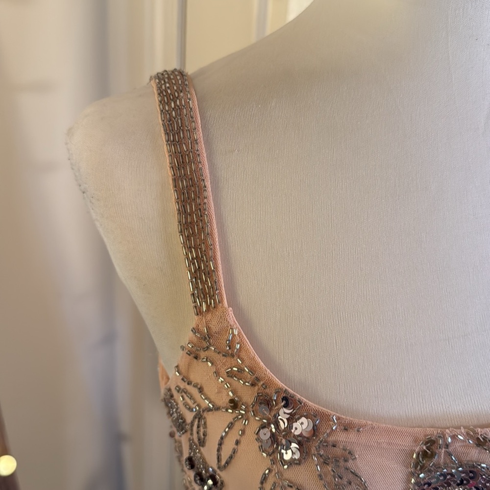 MAC DUGGAL
Hand Beaded Floral Gown with Beaded Spaghetti Straps - Picture 8 of 17